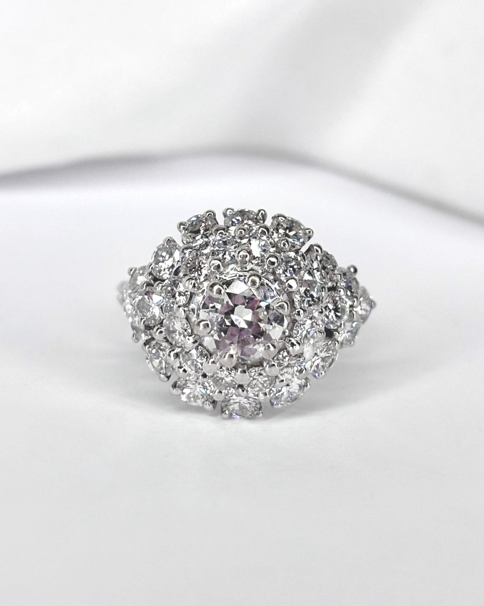 Bague Dôme Diamants 2.61 carats "Elisabeth" - Elliade Paris