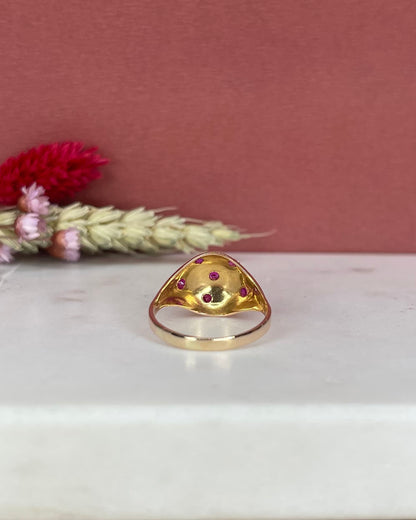 Anillo brazalete vintage con estrella de rubí &quot;Jaya&quot; 
