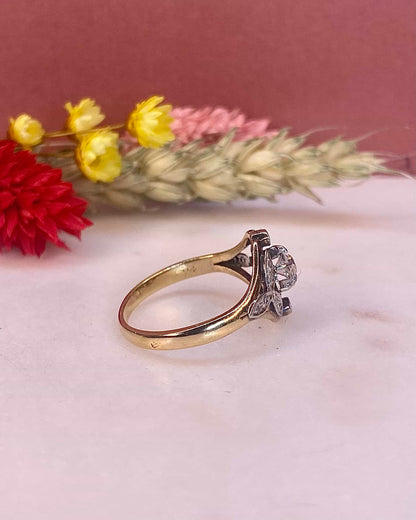 Bague Art-Déco Diamants 0.23 carat &quot;Callie&quot; - Elliade Paris