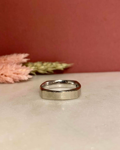 Chevalière Jonc Vintage Diamant &quot;Camille&quot;