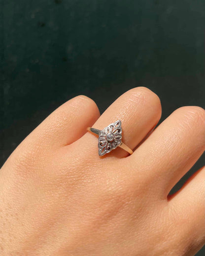 Bague Vintage Art-Déco Diamants &quot;Marilou&quot; - Elliade Paris