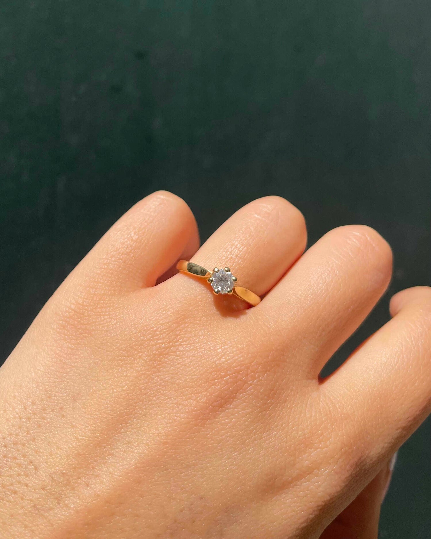 Bague Solitaire Diamant 0.45 carat &quot;Leyna&quot; - Elliade Paris
