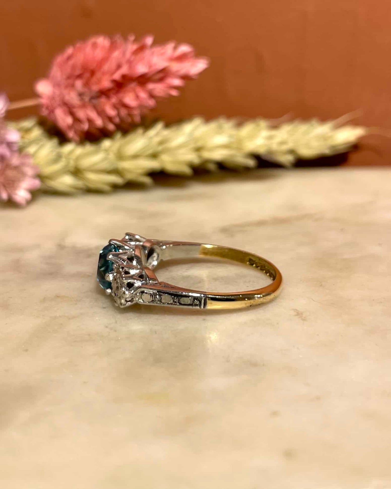 Bague Trilogie Zircon 1.70 Carat &amp; Diamants &quot;Mayanne&quot;