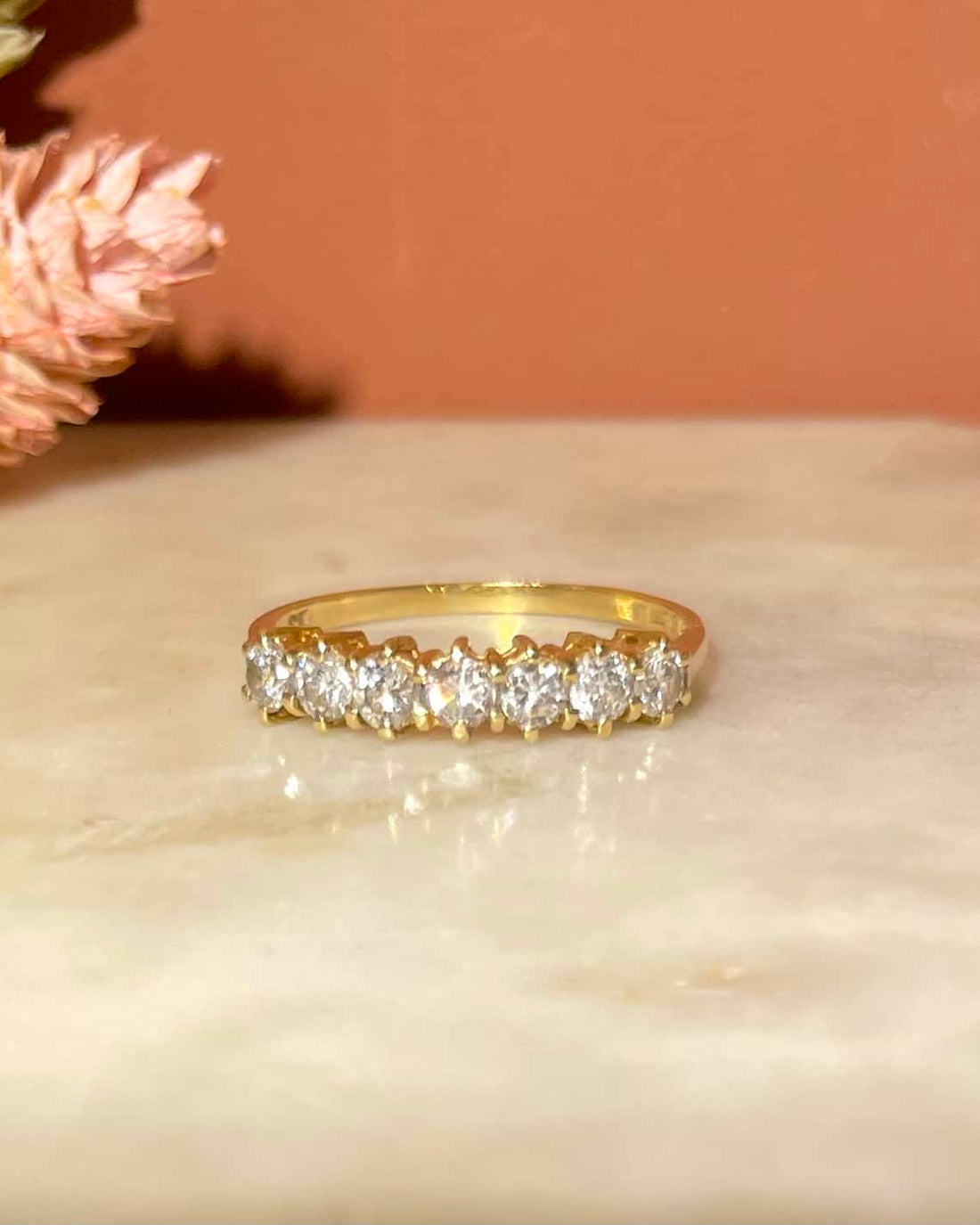 Anillo de río de 7 diamantes &quot;Adallinda&quot;