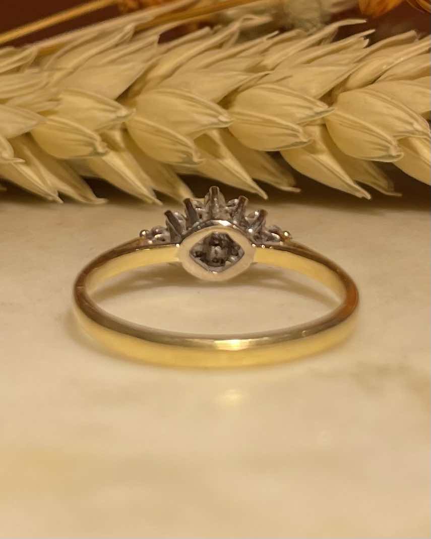 Bague Étincelle de 16 Diamants &quot;Rahma&quot; - Elliade Paris