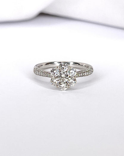 Bague Fleur 63 Diamants 0.98 carat "Théodora" - Elliade Paris