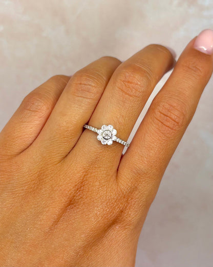 Bague Fleur Diamants 0.47 carat "Anissa" - Elliade Paris