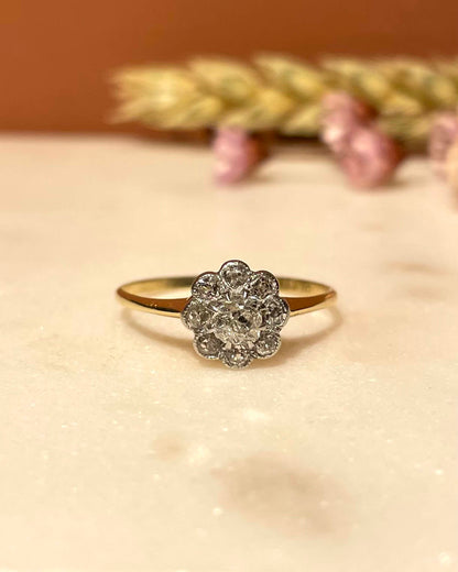 Bague Marguerite Art-Déco Diamants &quot;Tosca&quot;