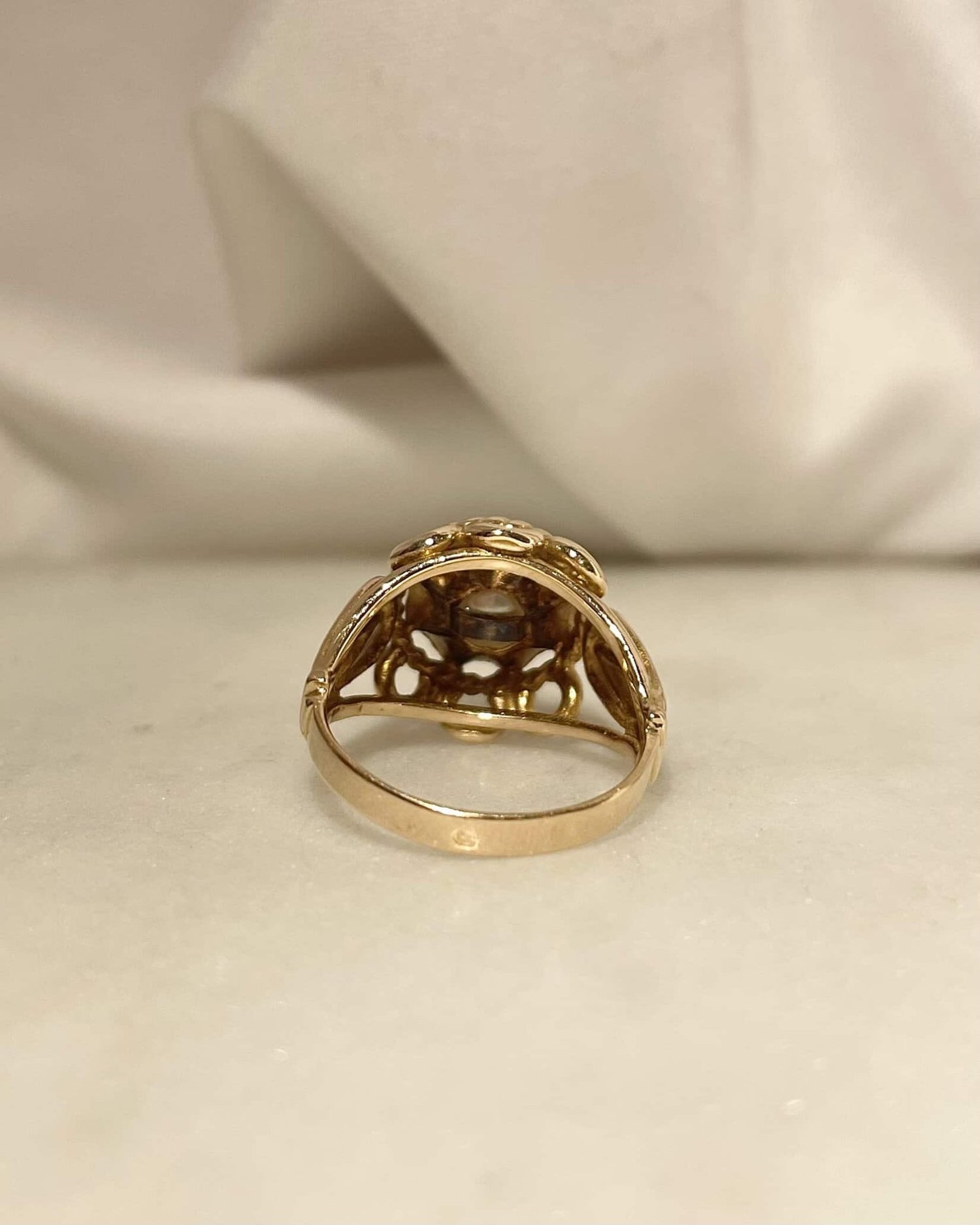Bague Fleur Perle &quot;Léonce&quot; - Elliade Paris