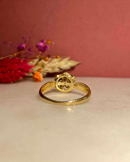 Bague Vintage Fleur Perle &quot;Aly&quot;