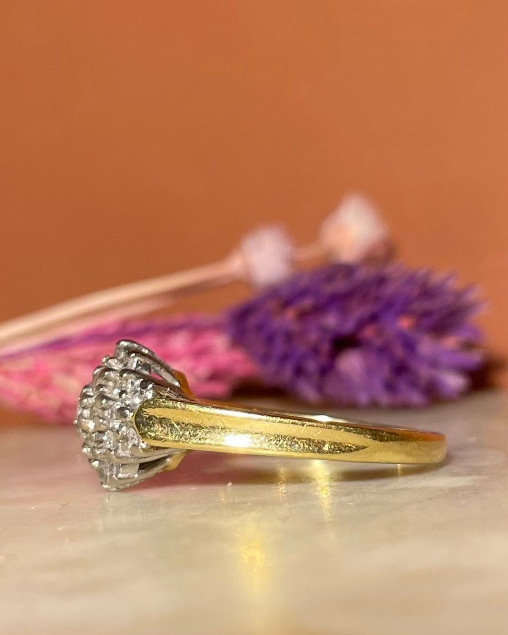 Bague Fleur Rivière 23 Diamants 0.53 carat « Amaylin » - Elliade Paris