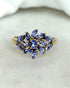 Bague Fleur Tanzanites 1.02 carat "Gabriella" - Elliade Paris