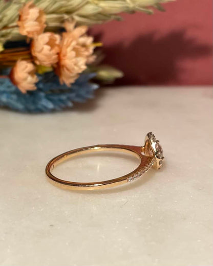 Bague goutte diamants 0.71 carat &quot;Mirelle&quot; - Elliade Paris