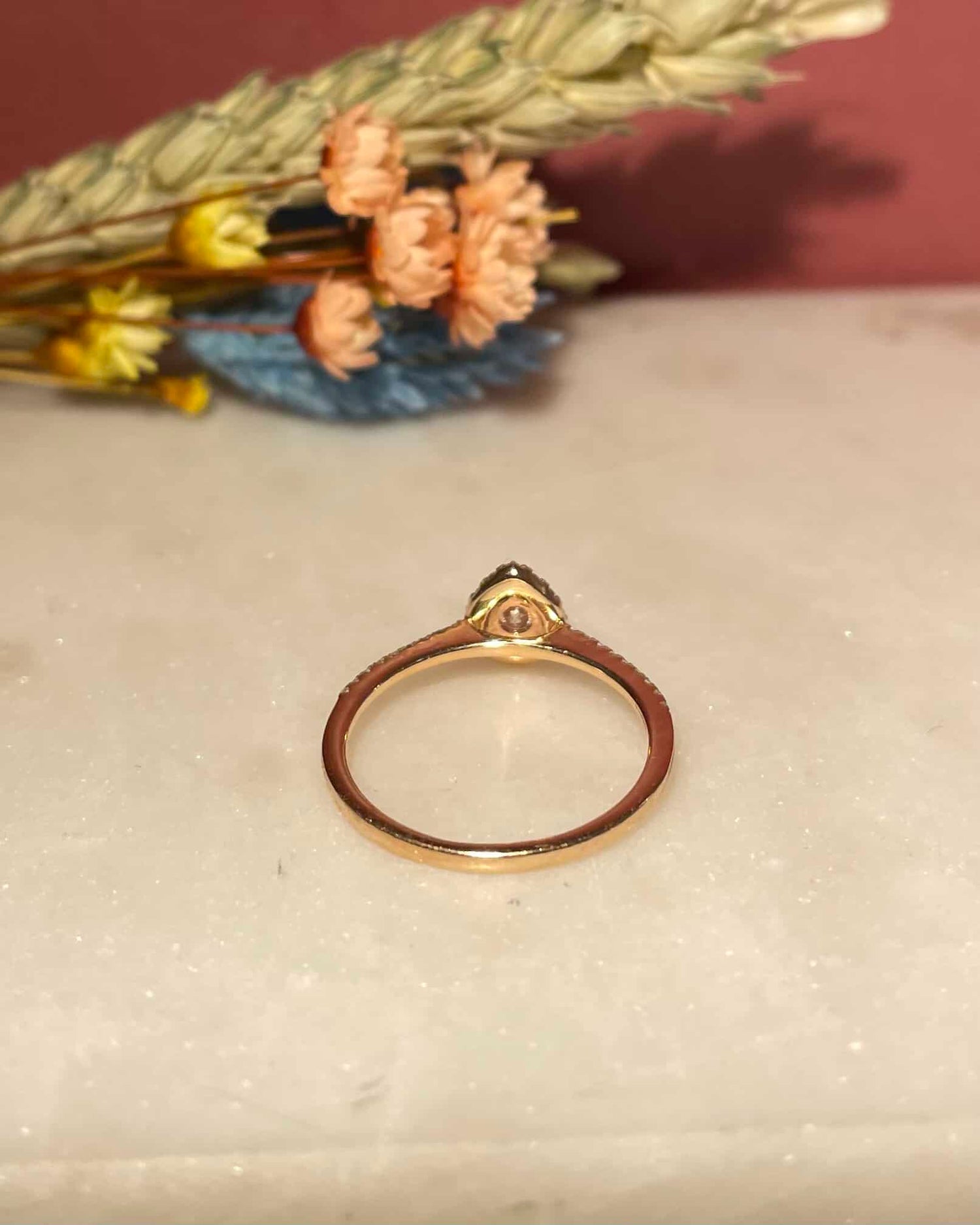 Bague goutte diamants 0.71 carat &quot;Mirelle&quot; - Elliade Paris