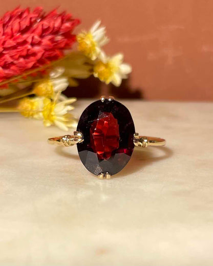 Bague Cocktail Grenat 5 carats &quot;Aviana&quot;