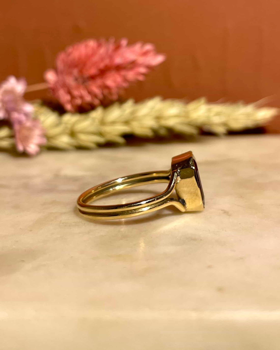 Bague Solitaire Grenat 2.60 carats &quot;Maloé&quot;