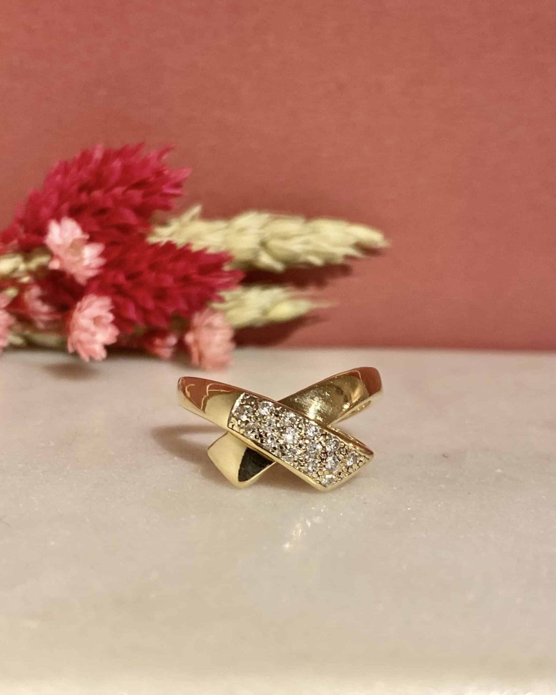 Bague Jonc 15 Diamants signée Carven &quot;Maeve&quot; - Elliade Paris