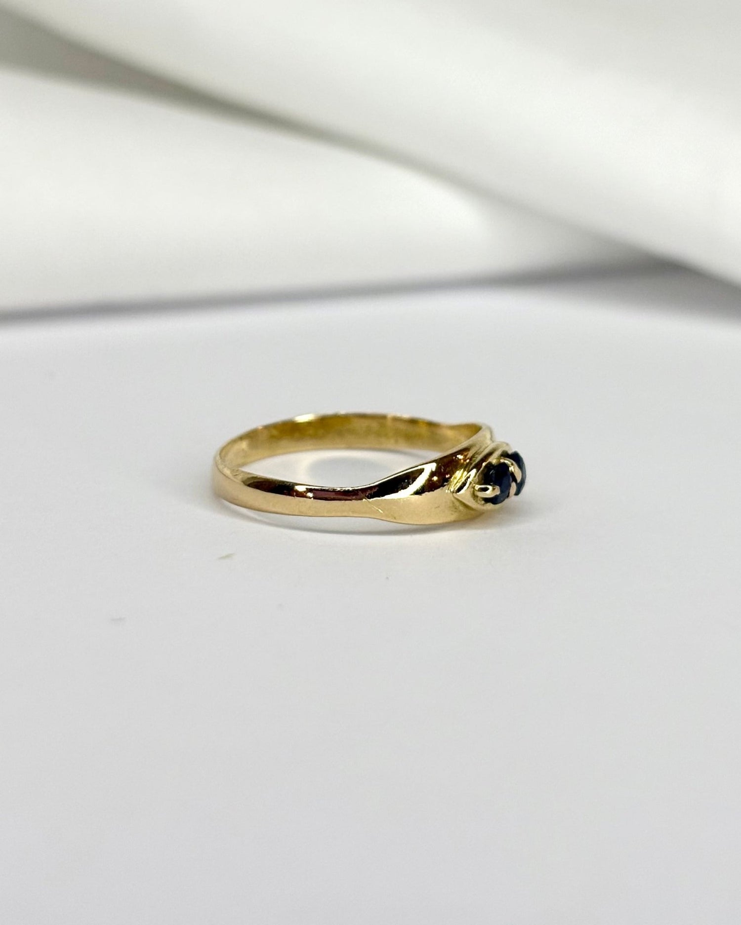 Bague Jonc 2 Saphirs &quot;Larissa&quot; - Elliade Paris