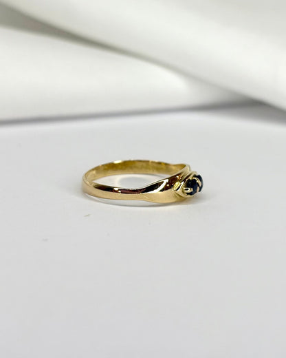 Bague Jonc 2 Saphirs &quot;Larissa&quot; - Elliade Paris