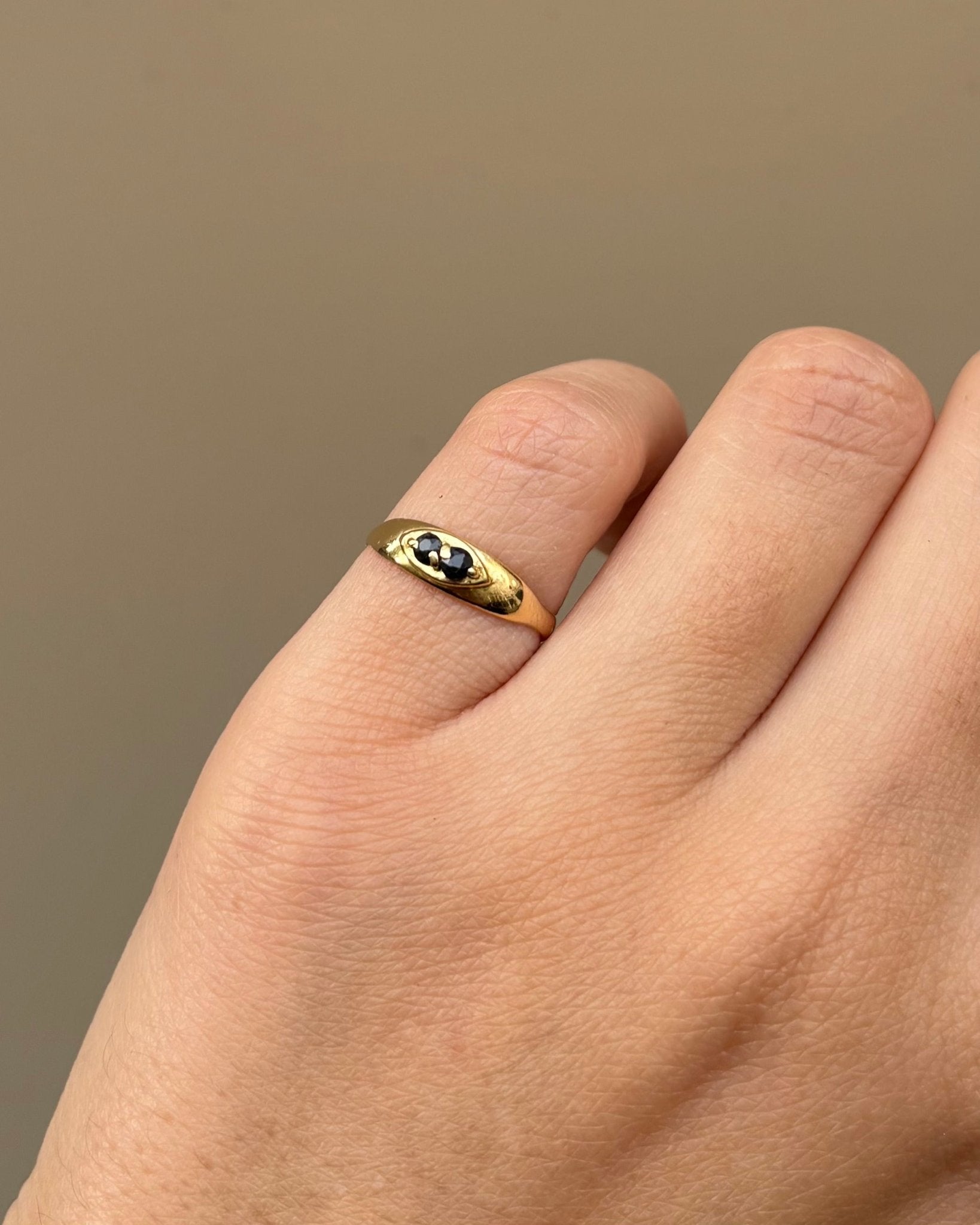 Bague Jonc 2 Saphirs "Larissa" - Elliade Paris