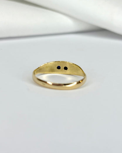 Bague Jonc 2 Saphirs &quot;Larissa&quot; - Elliade Paris