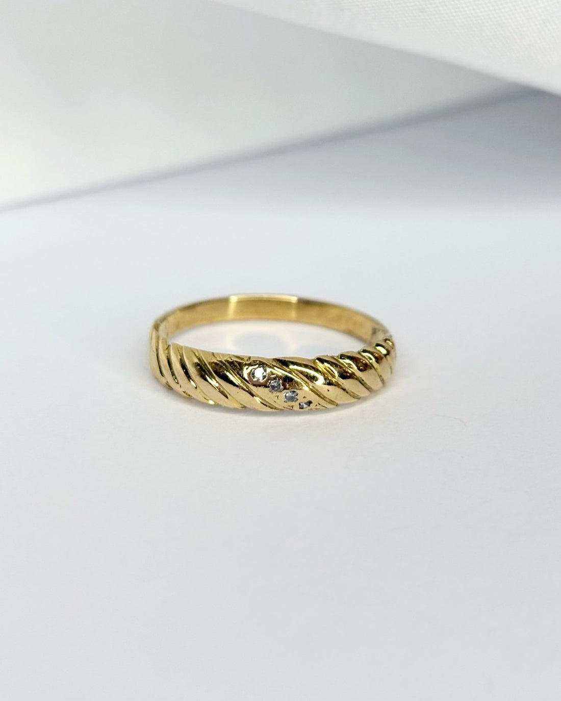 Bague Jonc 4 Diamants &quot;Élia&quot; - Elliade Paris