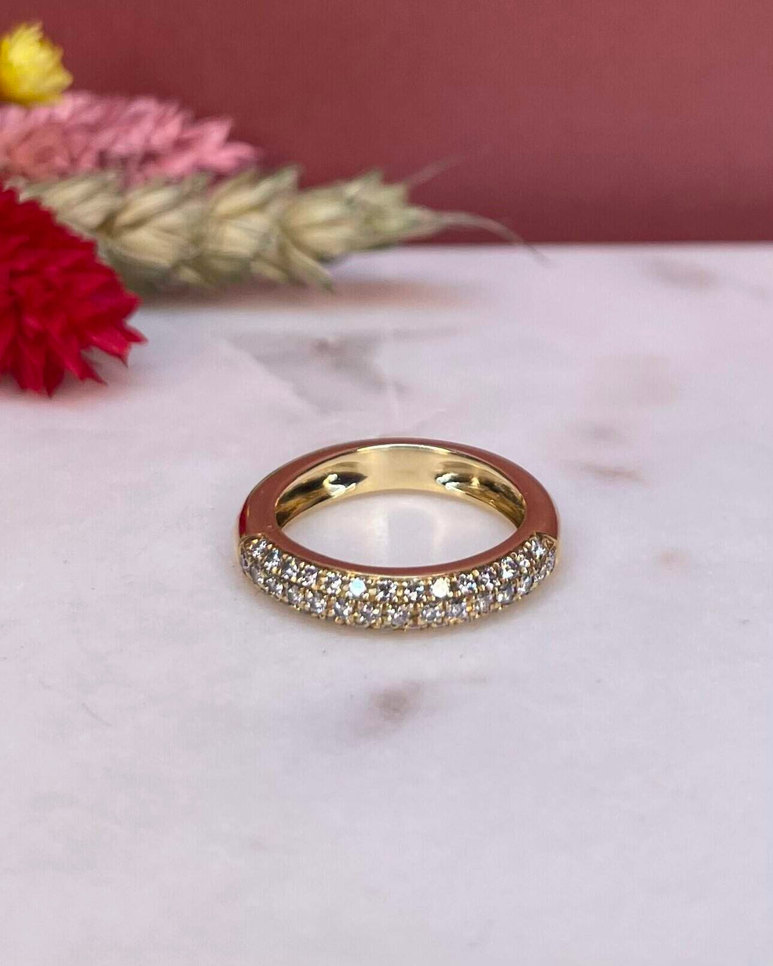Bague Jonc 43 Diamants &quot;Thelma&quot; - Elliade Paris