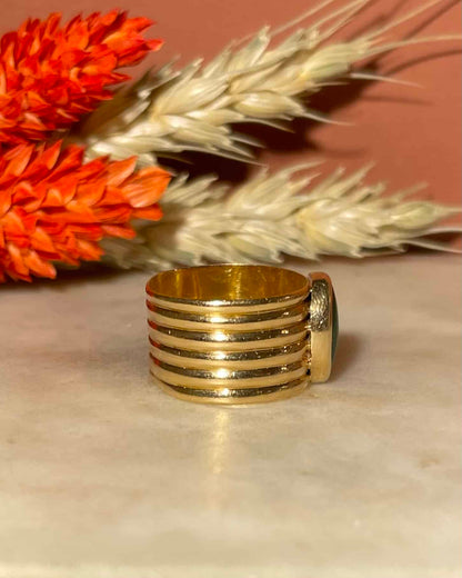 Bague Jonc Agathe 1 Carat &quot;Taliana&quot; - Elliade Paris