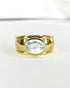 Bague Jonc Aigue - Marine 1.75 carat "Amélia" - Elliade Paris
