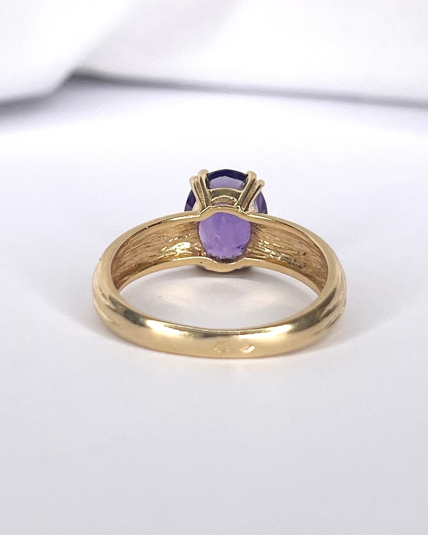 Bague Jonc Améthyste 1.50 carat "Carrie" - Elliade Paris