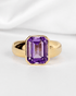Bague Jonc Améthyste 5.15 carats 6,78g "Maylis" - Elliade Paris
