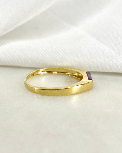 Bague Jonc Améthyste &quot;Isis&quot; - Elliade Paris