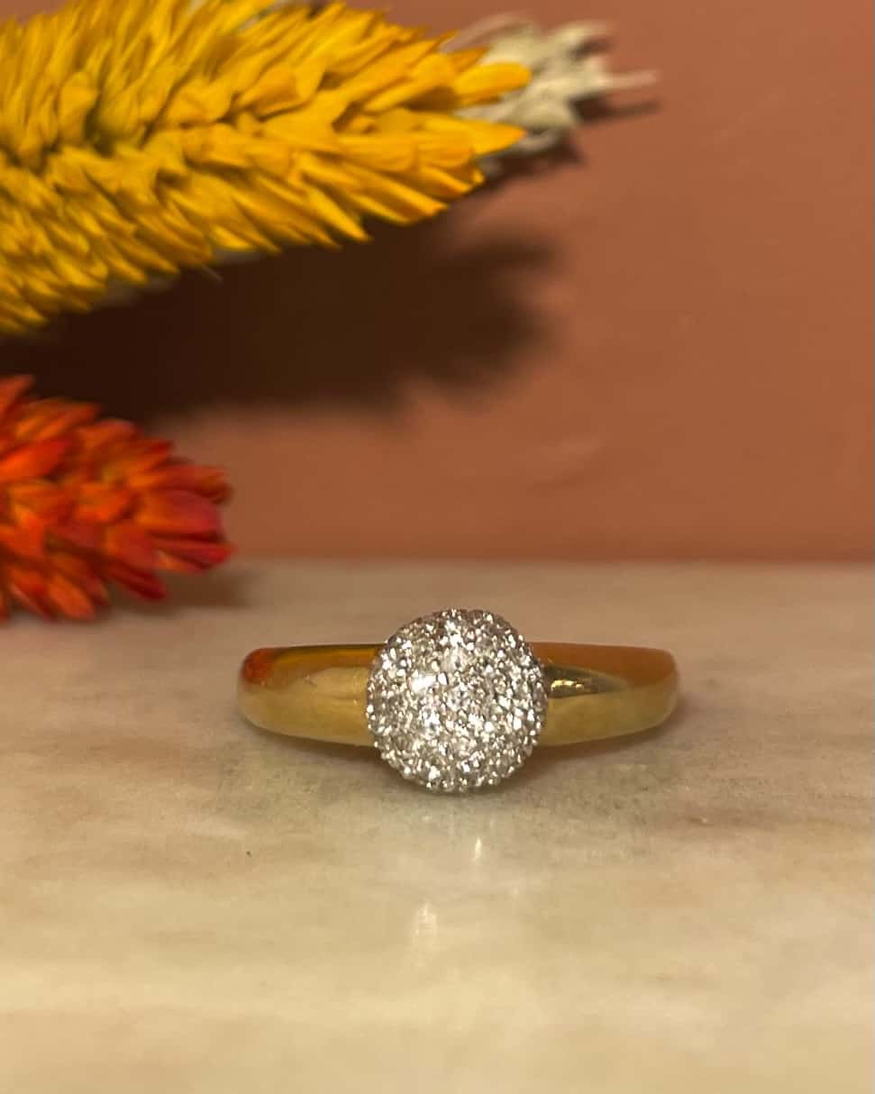 Anillo vintage de diamantes &quot;Marcela&quot;