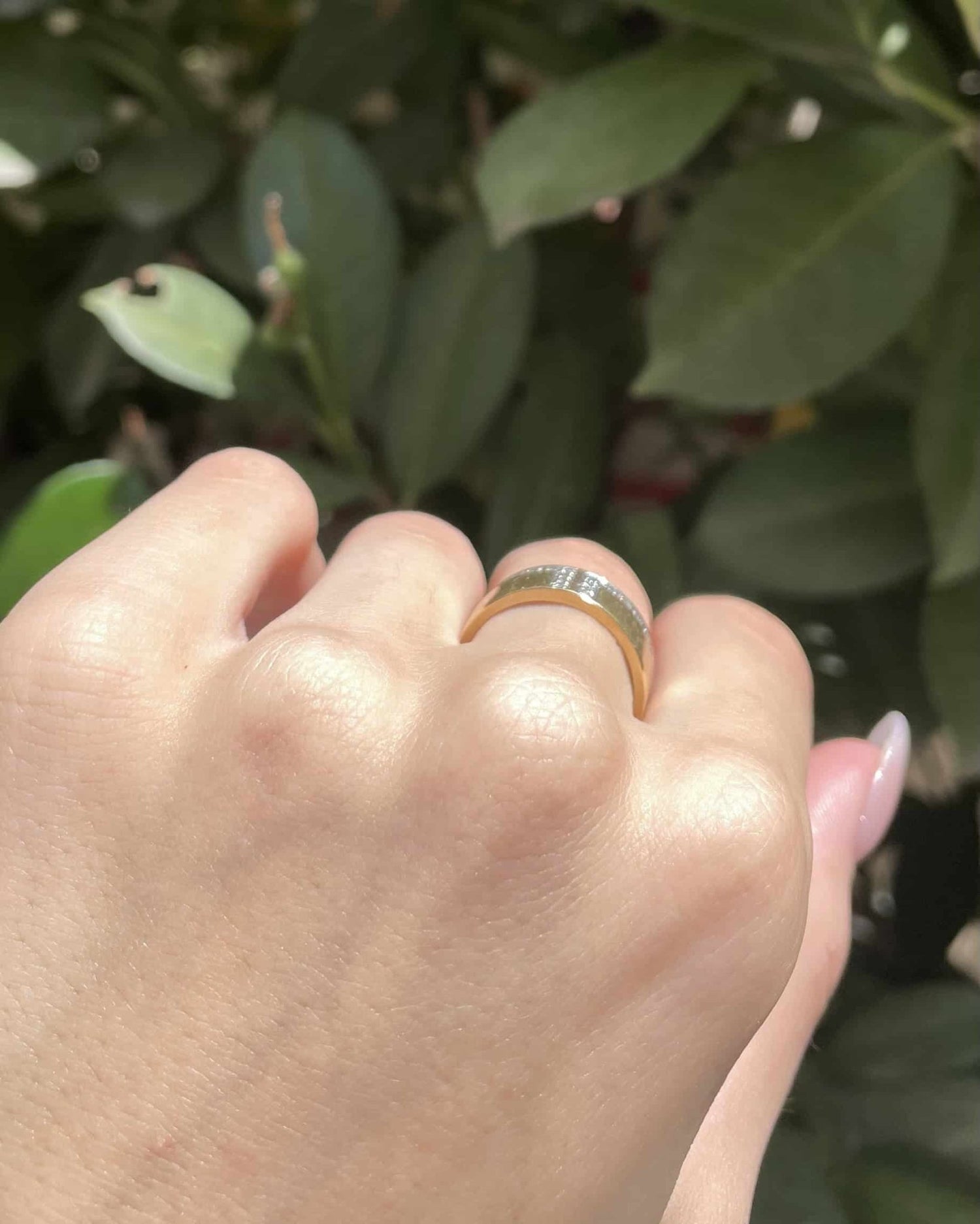 Bague Jonc Bandeau 18 Diamants &quot;Vance&quot; - Elliade Paris