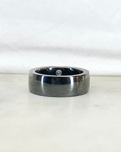 Bague Jonc Céramique &amp; Diamants 6.16 g &quot;Kamila&quot; - Elliade Paris