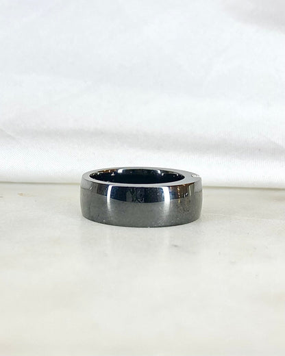 Bague Jonc Céramique &amp; Diamants 6.16 g &quot;Kamila&quot; - Elliade Paris