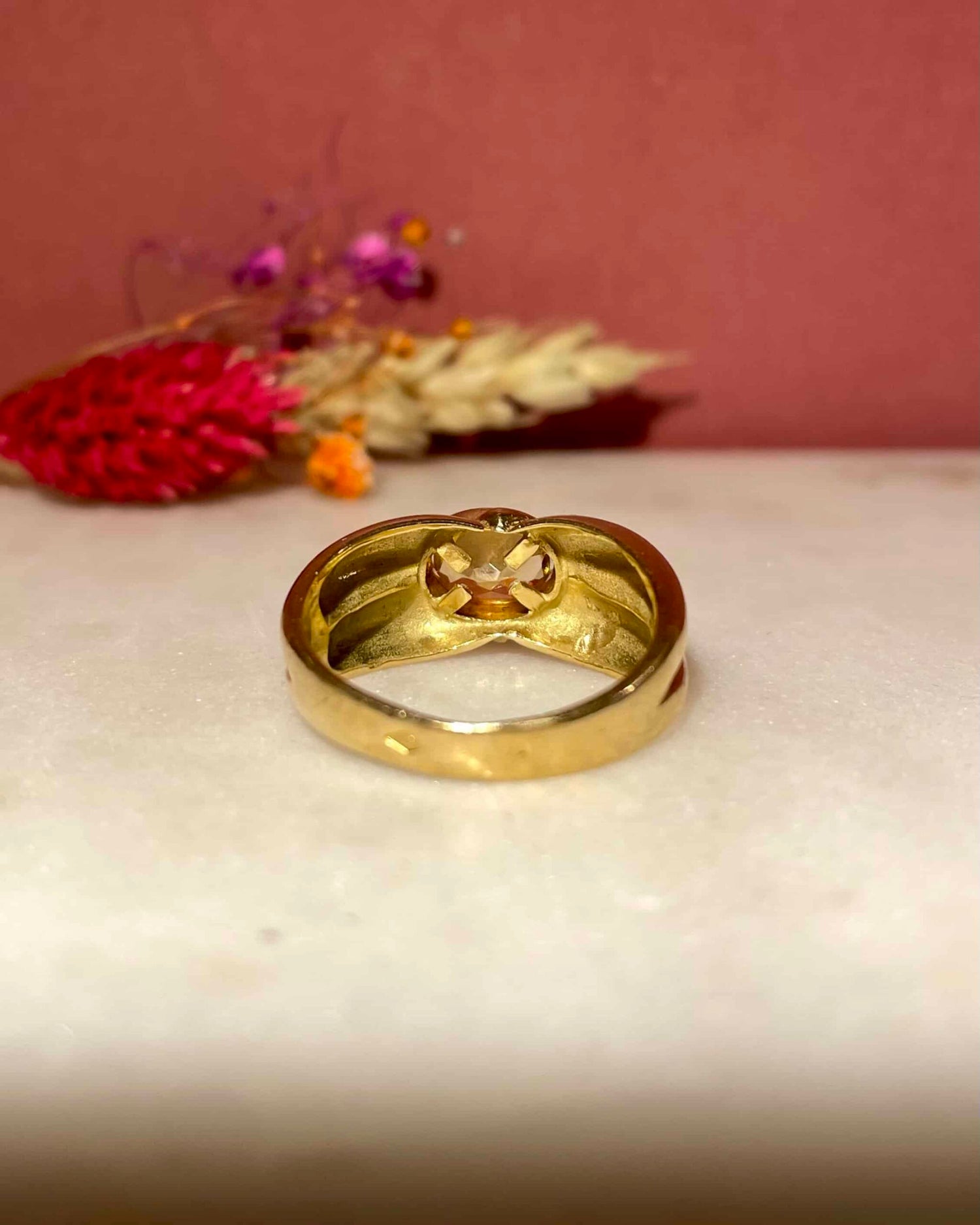 Bague Jonc Citrine 0.60 carat &quot;Nova&quot;