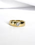 Bague Jonc Diamant 0.15 carat & Or 2,84g "Selma" - Elliade Paris
