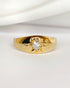 Bague Jonc Diamant 0.20 carat & Or 4.25g "Céleste" - Elliade Paris