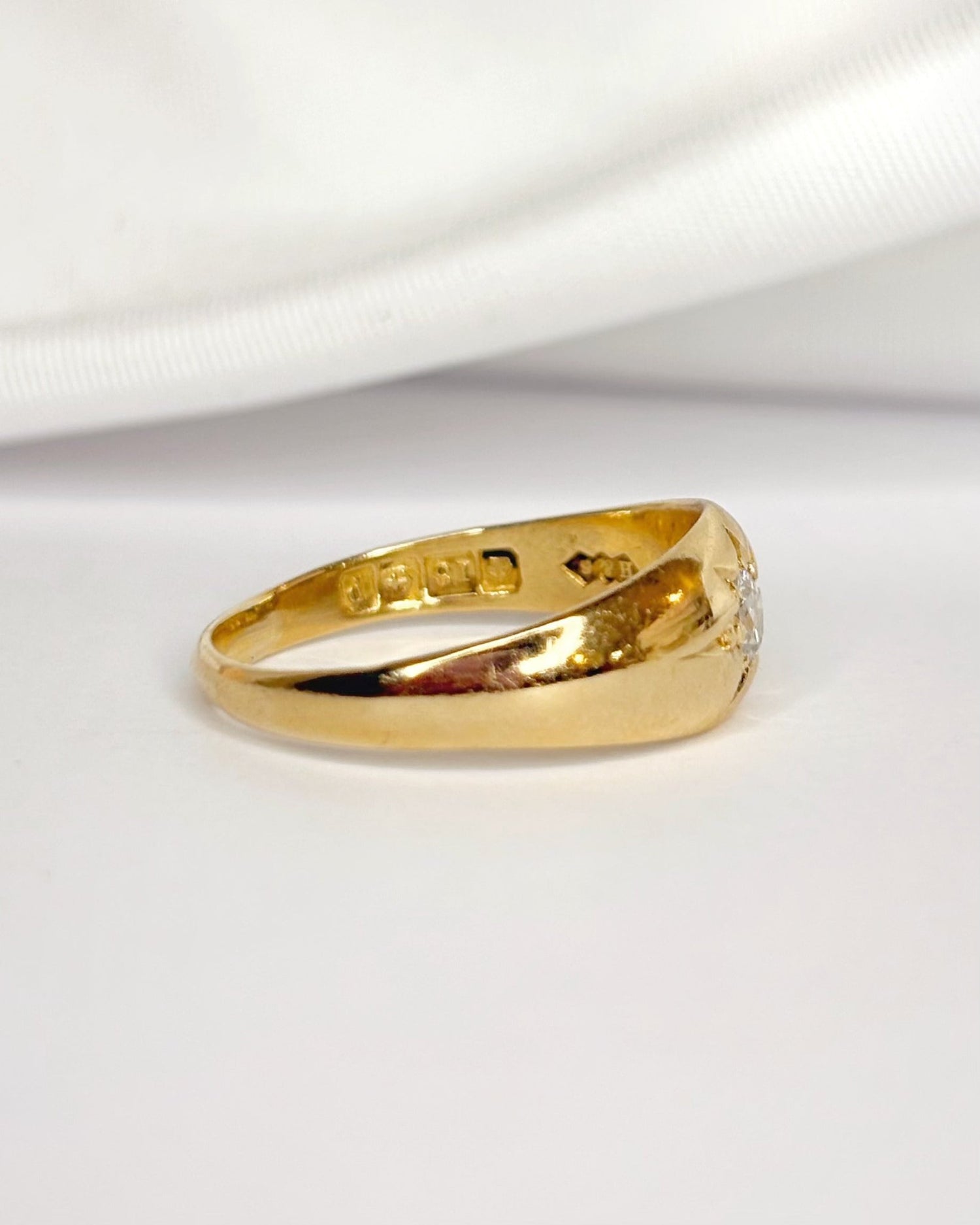 Bague Jonc Diamant 0.20 carat &amp; Or 4.25g "Céleste" - Elliade Paris
