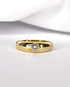 Bague Jonc Diamant 0.20 carat & Or 4,40 g "Lison" - Elliade Paris
