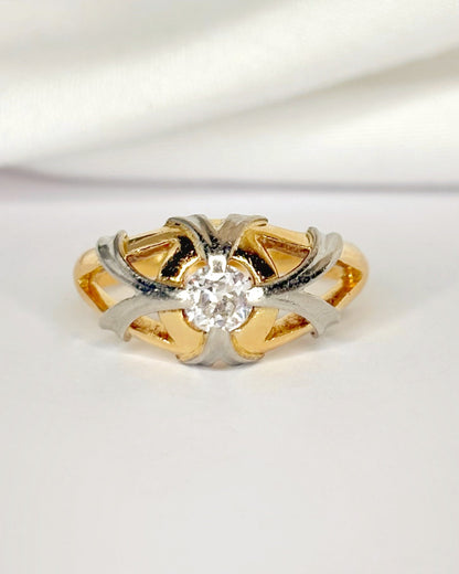 Bague Jonc Diamant 0.30 carat "Xaria" - Elliade Paris