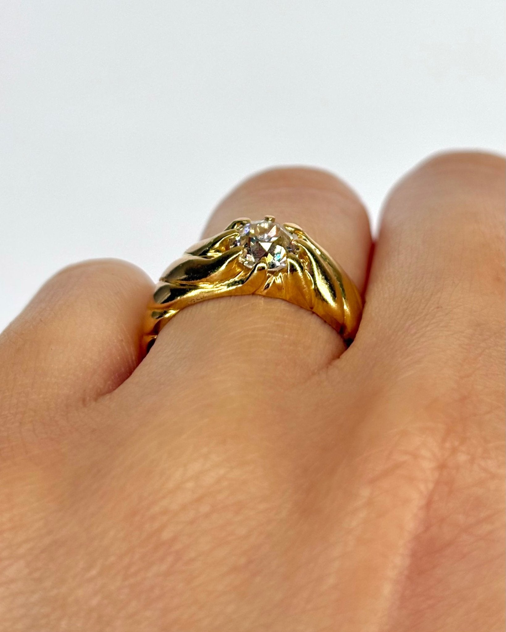 Bague Jonc Diamant 0.90 carat "Charlaine" - Elliade Paris