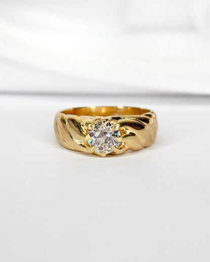 Bague Jonc Diamant 0.90 carat "Charlaine" - Elliade Paris