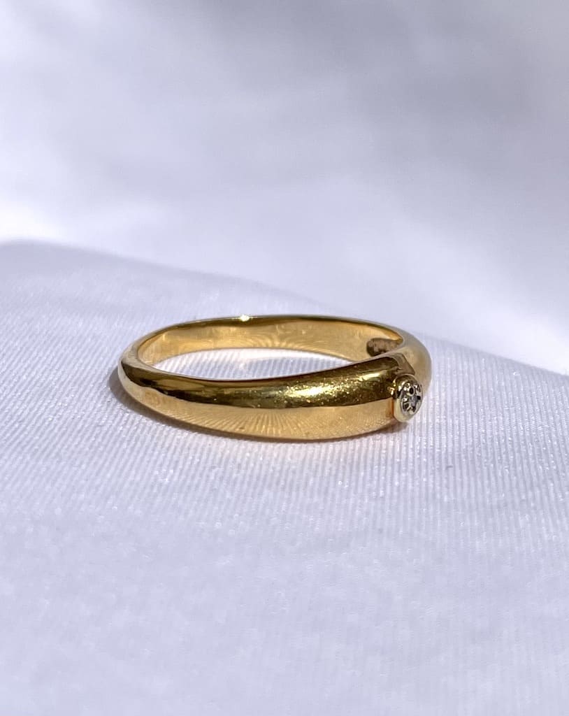 Bague Jonc Diamant &quot;Annabelle&quot; - Elliade Paris