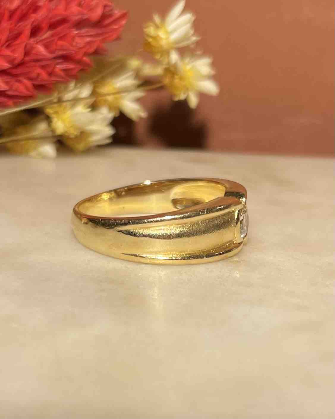 Bague Jonc Diamant "Bamia" - Elliade Paris