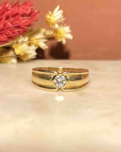 Bague Jonc Diamant &quot;Bamia&quot; - Elliade Paris