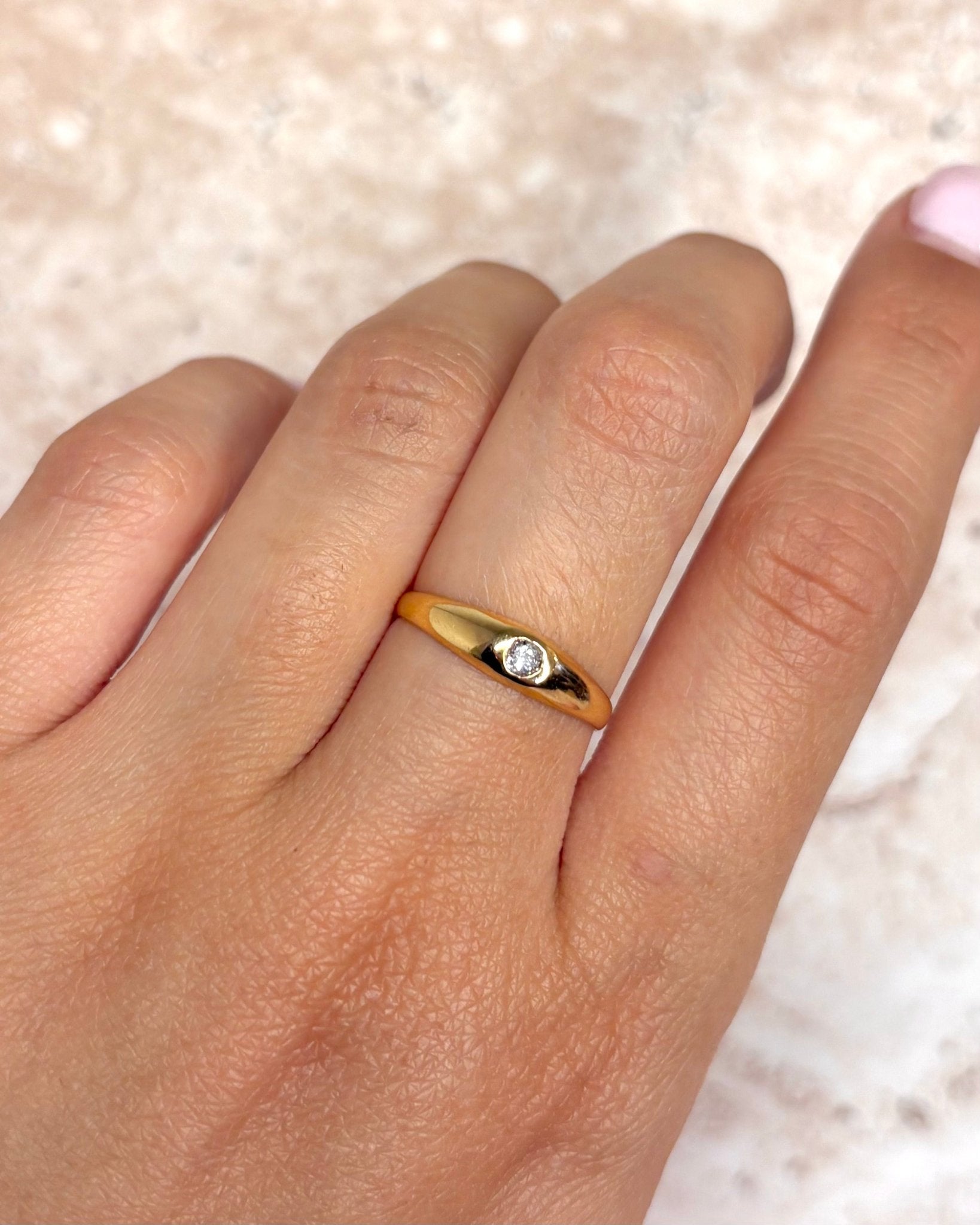 Bague Jonc Diamant "Camilla" - Elliade Paris