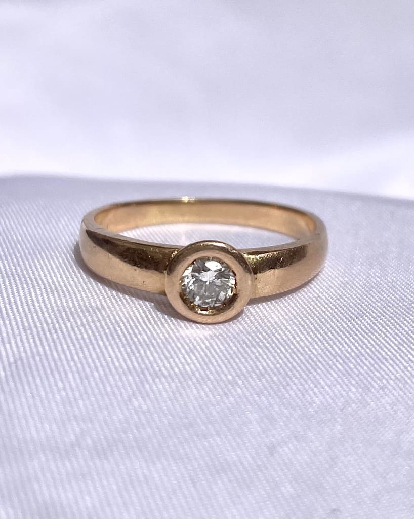 Bague Jonc Diamant "Coralie" - Elliade Paris