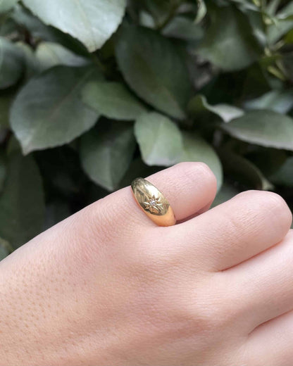Bague Jonc Diamant Étoile &quot;Mirage&quot; - Elliade Paris